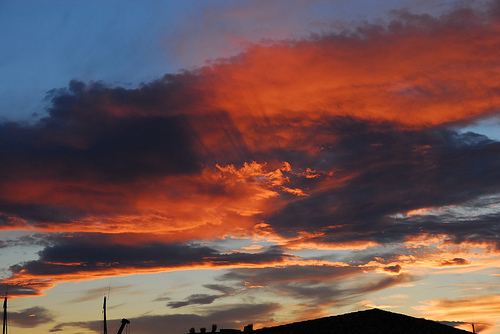 Ciel de feu à Port Cogolin par pizzichiniclaudio