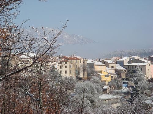 le village de Comps sous la neige par csibon43