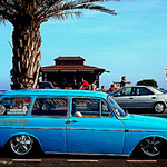 Blue car on azur coast by JM5646 - Fréjus 83600 Var Provence France