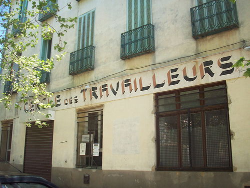 Cercle des Travailleurs. Place de l'Hôtel de Ville, Gonfaron, Var. by Only Tradition