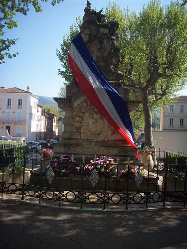 Journée de la Déportation. Monument aux morts, Gonfaron, Var. by Only Tradition