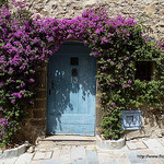 Porte ancienne fleurie by Niouz - Grimaud 83310 Var Provence France