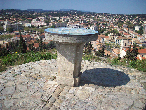 Table d'orientation. Vieille Garde, Le Rocher. La Garde, Var. by Only Tradition