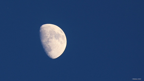 La lune vu de Provence par Babaou