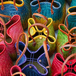 Baskets - at the market by Elisabeth85 {Way too busy} - Le Muy 83490 Var Provence France