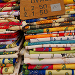 Sunshine on your table - tablecloth at the market by Elisabeth85 {Way too busy} - Le Muy 83490 Var Provence France