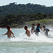 Tous à l'eau ! Sur la plage de Porquerolles by Carine.C - Porquerolles 83400 Var Provence France