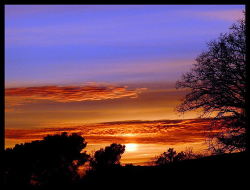 Couché de Soleil brulant by J@nine