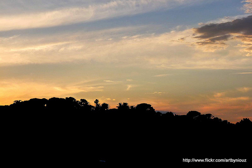 Coucher de soleil sur Ramatuelle par Niouz