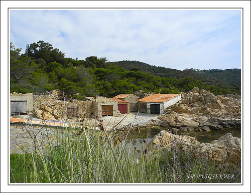 Cabanes de pécheurs à la page de l'escalet par PUIGSERVER JEAN PIERRE