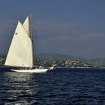 Voile  Retour au port dans la lumière du soir par christian.man12 - St. Tropez 83990 Var Provence France