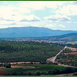 View on Saint-Maximin : la Sainte baume par M.Andries - Seillons Source d'Argens 83470 Var Provence France