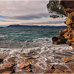 Mer agitée sur la plage de Saint Cyr sur Mer par Charlottess - St. Cyr sur Mer 83270 Var Provence France