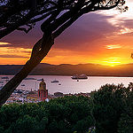 Coucher de soleil sur Saint-Tropez par R.G. Photographe - St. Tropez 83990 Var Provence France