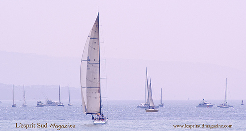 Sailing in Saint-Trope Golf by Belles Images by Sandra A.
