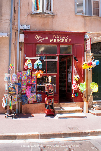 Typical Saint Tropez - Bazar Mercerie  by Belles Images by Sandra A.