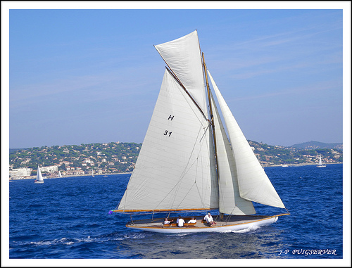 Les régates de Saint-Tropez by PUIGSERVER JEAN PIERRE