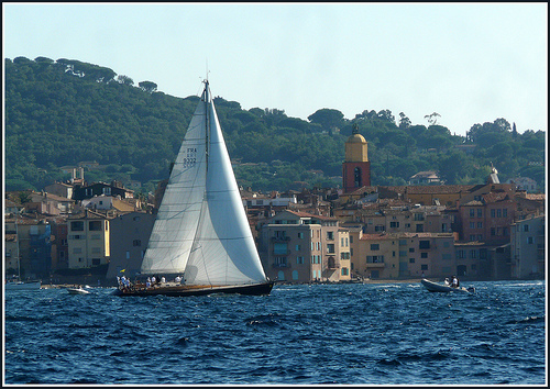 Les voiles de Saint-Tropez : La course se termine.... by myvalleylil1