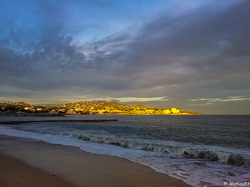 Coucher de soleil précis sur Ste Maxime par Matiou83