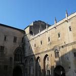 Vaucluse - Avignon - Le palais des papes - La cour d'honneur by Vaxjo - Avignon 84000 Vaucluse Provence France