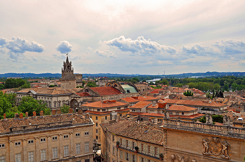 Looking over the center of Avignon par strawberrylee