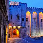 Palais des Papes éclairé, Avignon, France par Laurent2Couesbouc - Avignon 84000 Vaucluse Provence France