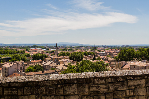 Vue sur les toits d'Avignon by Pasqual Demmenie