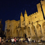 Palais des papes de nuit par gab113 - Avignon 84000 Vaucluse Provence France