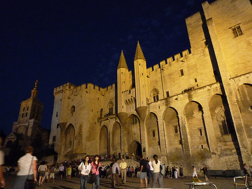 Palais des papes de nuit by gab113