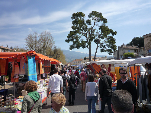 Marché de Bedoin très populaire par gab113