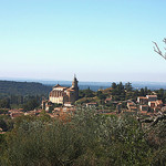 The village of Bédoin and his church by Sokleine - Bédoin 84410 Vaucluse Provence France