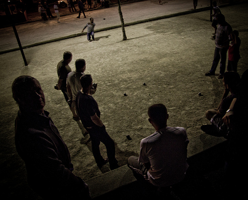 Partie de Boules in Bedoin by Jonny Whiting