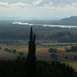 Vue vers Avignon et sur le Rhône par Toño del Barrio - Châteauneuf-du-Pape 84230 Vaucluse Provence France