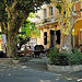 Place du village de Gigondas par Pierre Noël - Gigondas 84190 Vaucluse Provence France