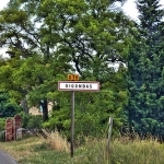 Entering Gigondas par C.R. Courson - Gigondas 84190 Vaucluse Provence France