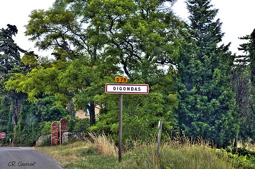 Entering Gigondas par C.R. Courson