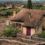 View of Gigondas by C.R. Courson - Gigondas 84190 Vaucluse Provence France