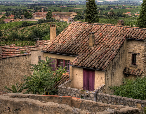 View of Gigondas par C.R. Courson