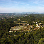 Panoramic view from the Belvedere par Sokleine - Gigondas 84190 Vaucluse Provence France