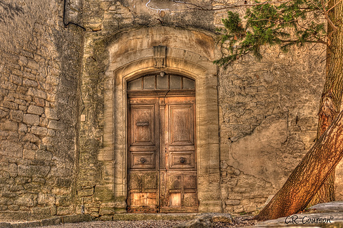 Old Doorway in Provence by C.R. Courson