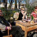 Un groupe de joyeux brocanteurs au marché du dimanche by johnslides//199 - L'Isle sur la Sorgue 84800 Vaucluse Provence France