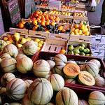 Market - Melone and other Fruits by wanderingYew2 - L'Isle sur la Sorgue 84800 Vaucluse Provence France