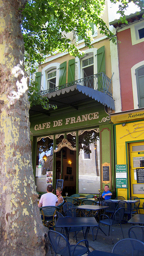 Café de France, l'Isle-sur-la-Sorgue par Olivier Colas