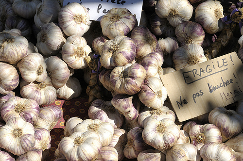 Ail sur le marché de L'Isle-sur-la-Sorgue par Massimo Battesini