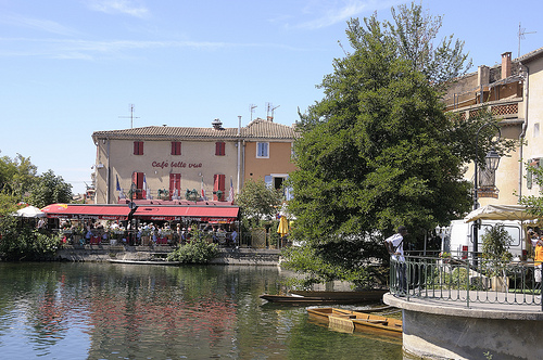 Les berges de L'Isle-sur-la-Sorgue par Massimo Battesini