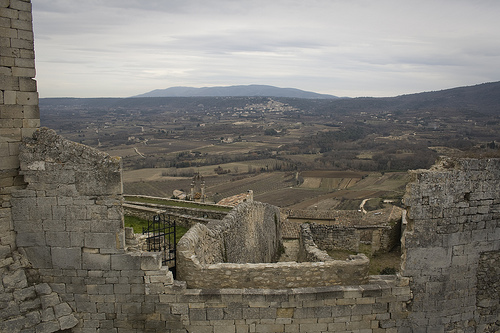 Vue sur Bonnieux depuis Lacoste - Provence par cpqs