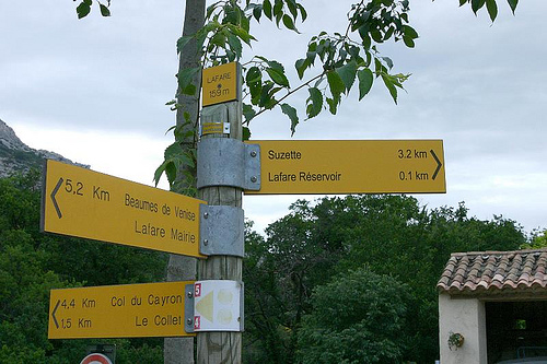 Hike - trail signs by fred chiang