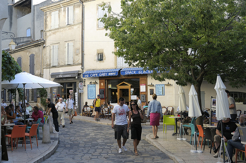 Provence - Lourmarin town center by Massimo Battesini