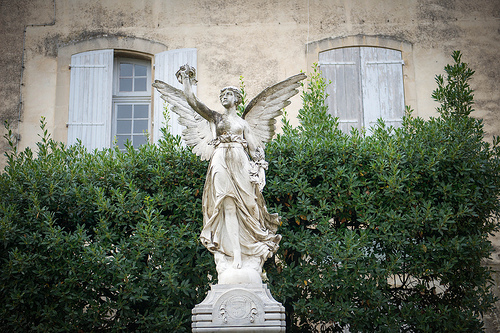 Monument au mort de Lourmarin, France by Ann McLeod Images