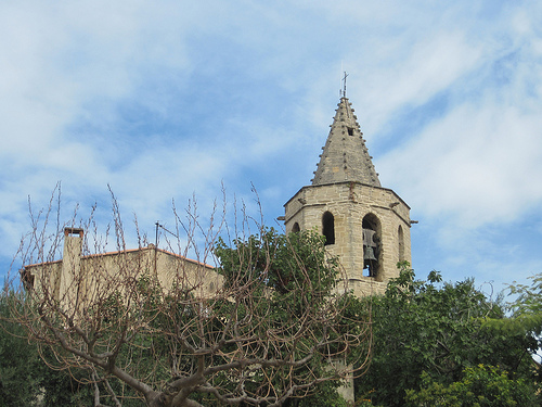 Parish church tower of Mazan par Sokleine